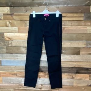 Lilly pulitzer black denim jeans size 8